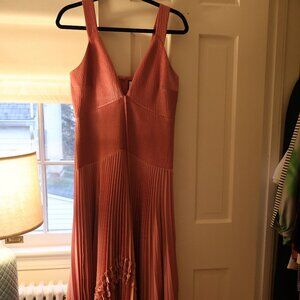 Alexis Pink Pleated Gown - Size M